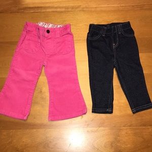 Baby Girls Bundle of Pants Size 12 Months